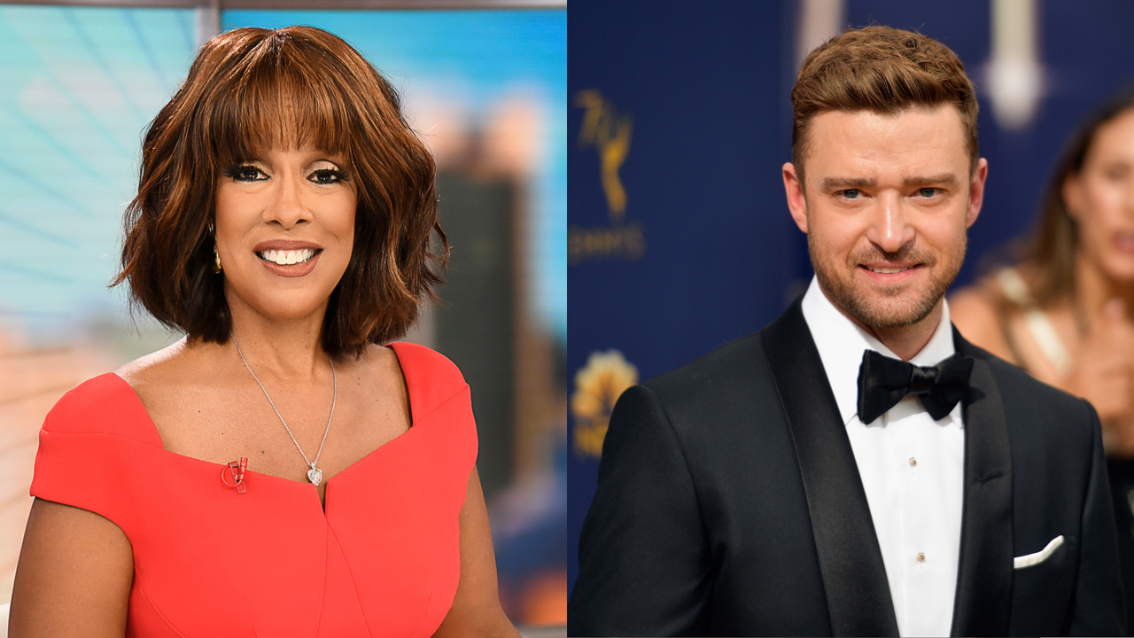 Gayle King and Justin Timberlake