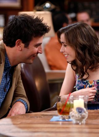 Josh Radnor and Cristin Milioti in How I Met Your Mother.