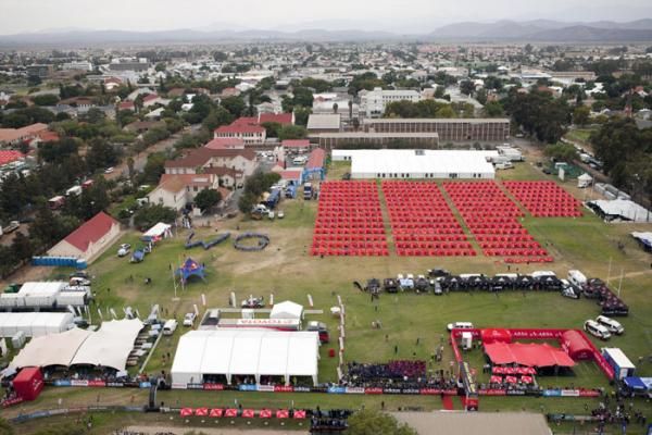 The race village during stage 3