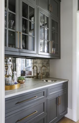 A pantry in black