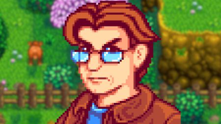 A Stardew Valley character