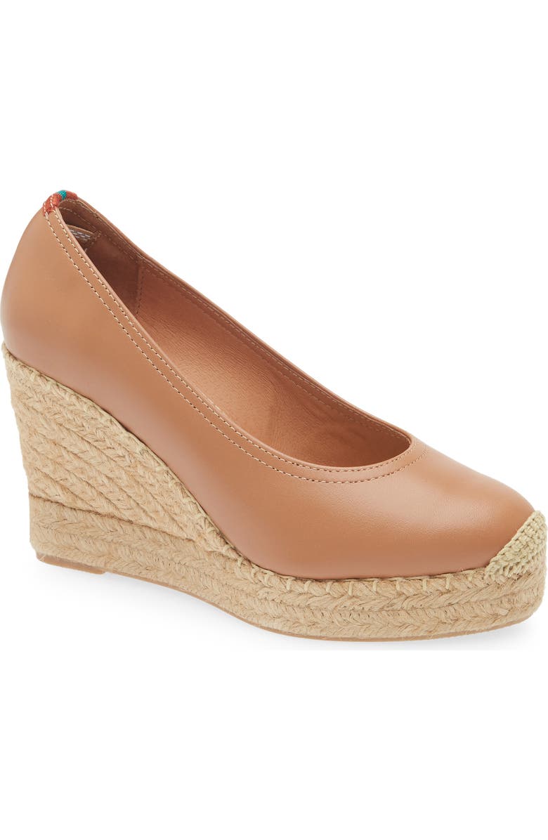 Scoop Espadrille Platform Wedge Pump