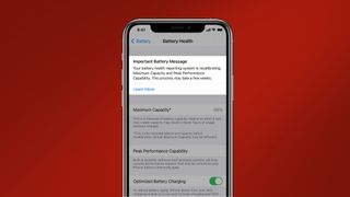 iOS 14.5 battery health calibration tool