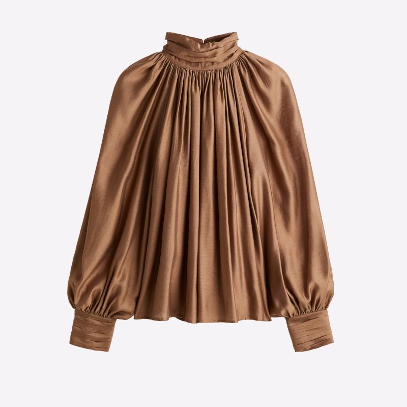 Image of brown blouse