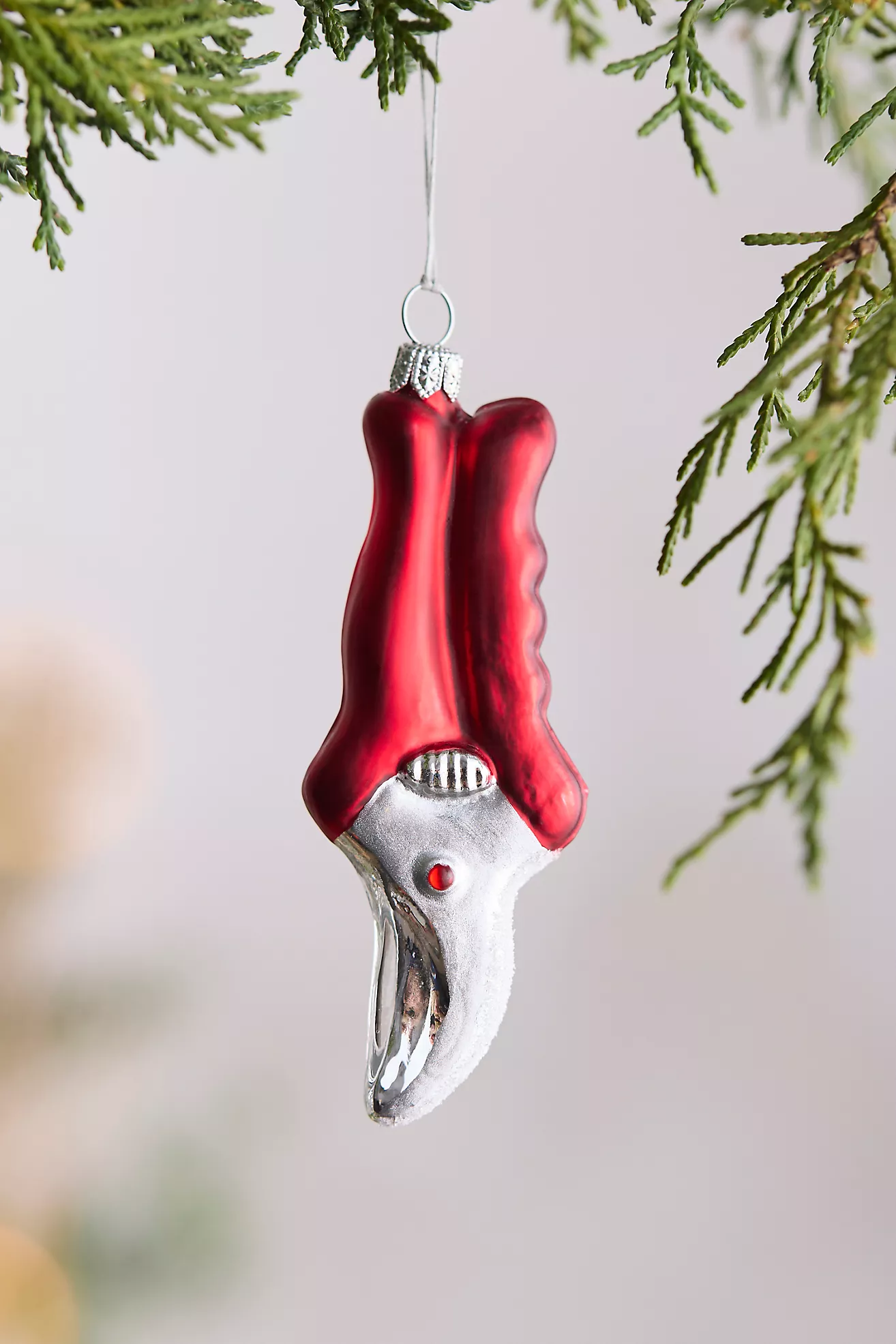 Garden Snips Glass Ornament