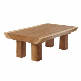 low wooden coffee table from wayfair