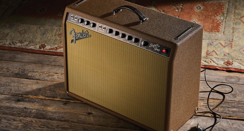 The Fender '62 Super: The brown-panel period introduced a player-friendly, front-facing control panel for the first time on a Fender amp. The distinctive colouring was used for the range with the warmest, brownest tones