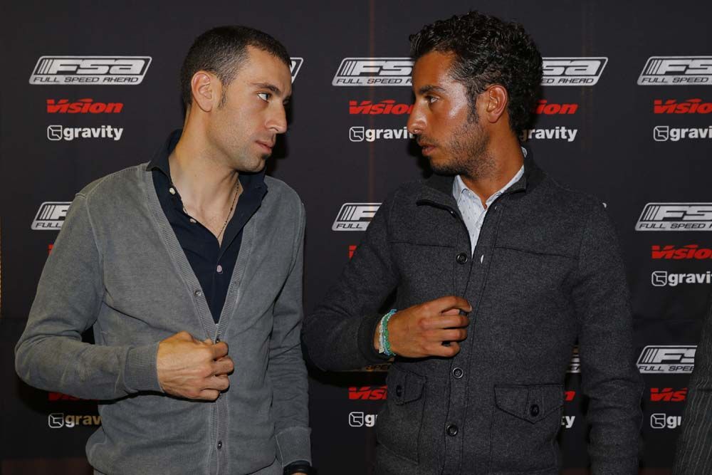 Vincenzo Nibali and Fabio Aru compare their sun tans