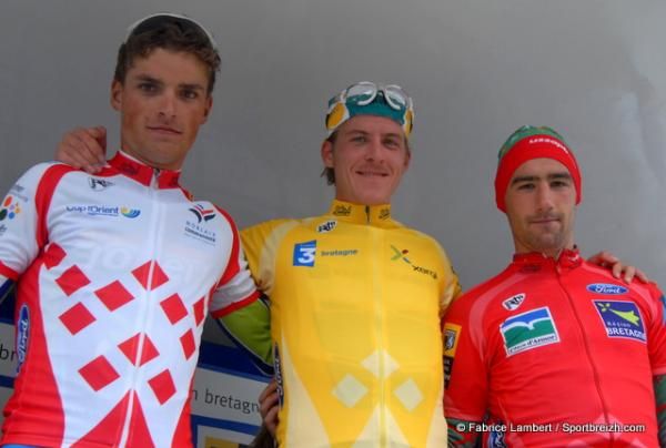 The day's podium.