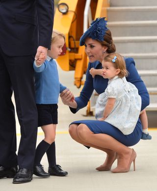 Princess Catherine shares a moment with George and Charlotte