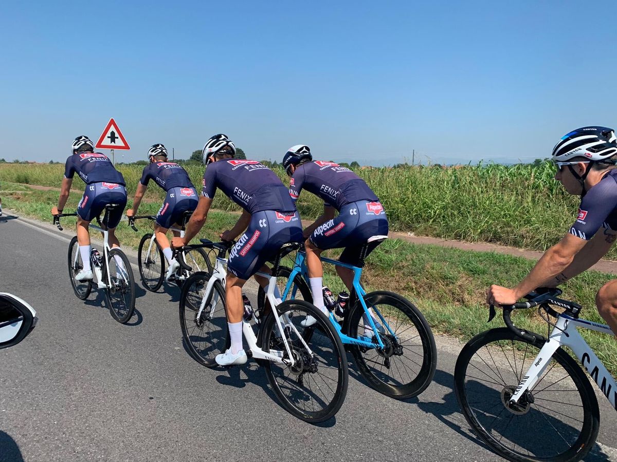 Mathieu van der Poel and his Alpecin-Fenix teammates preview the Milan-San Remo route for 2020