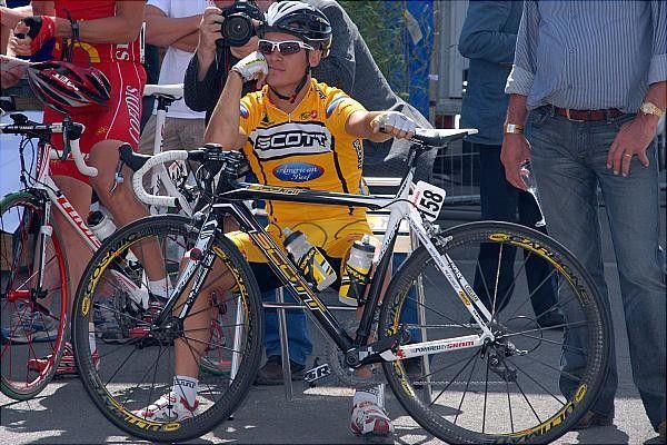 Luciano Pagliarini (Scott-American Beef) looks excited to start stage five.