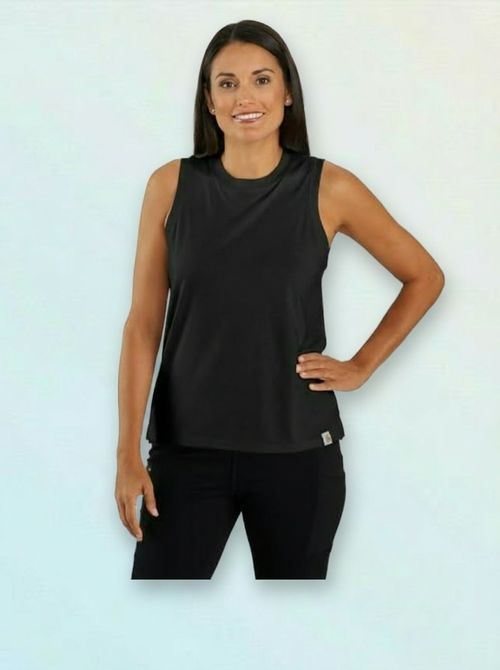 Relaxed Fit Lightweight Tank, Black, Small