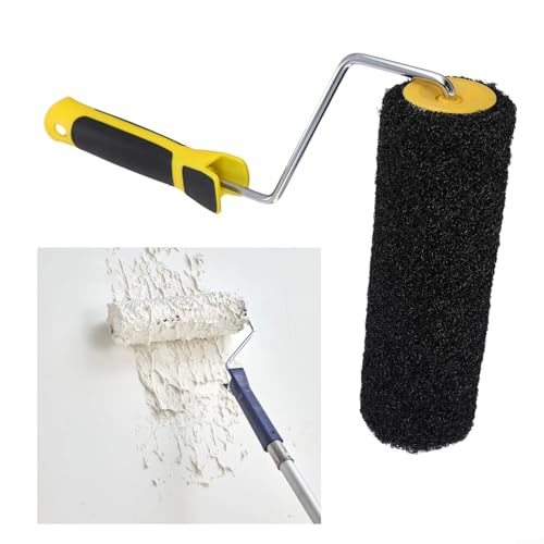 Application and Cleaning,plaster Roller,drywall Compound Roller,drywall Textured Roller With Comfort Handle (black)