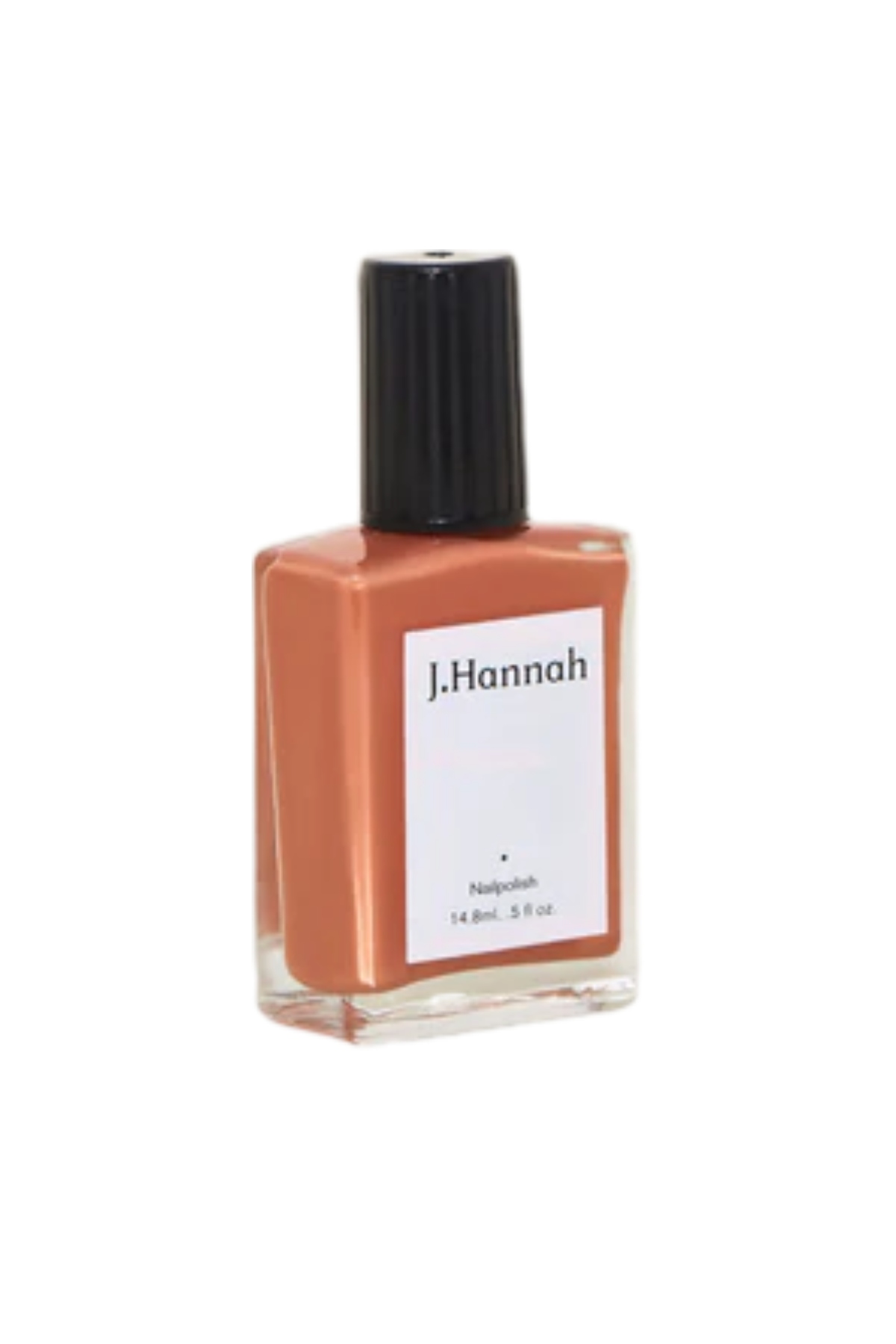 a bottle of orange nail polish