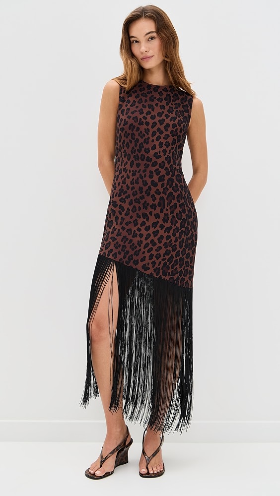 Simonmiller Casablanca Crepe Fringe Dress