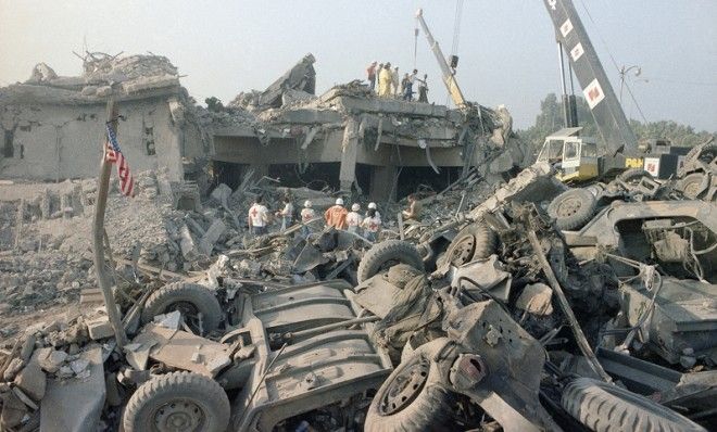 The U.S. Marines barracks in Beirut, Lebanon, Oct. 23, 1983.