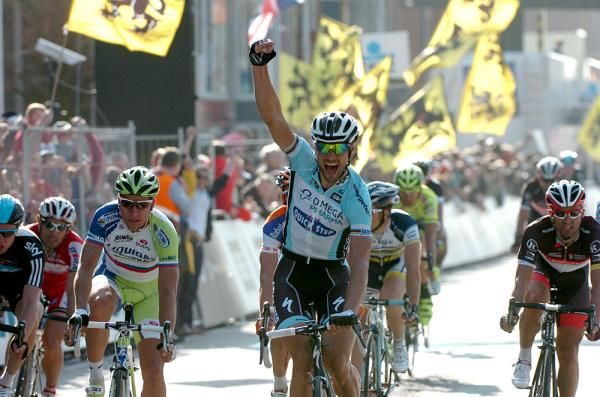 Tom Boonen celebrates