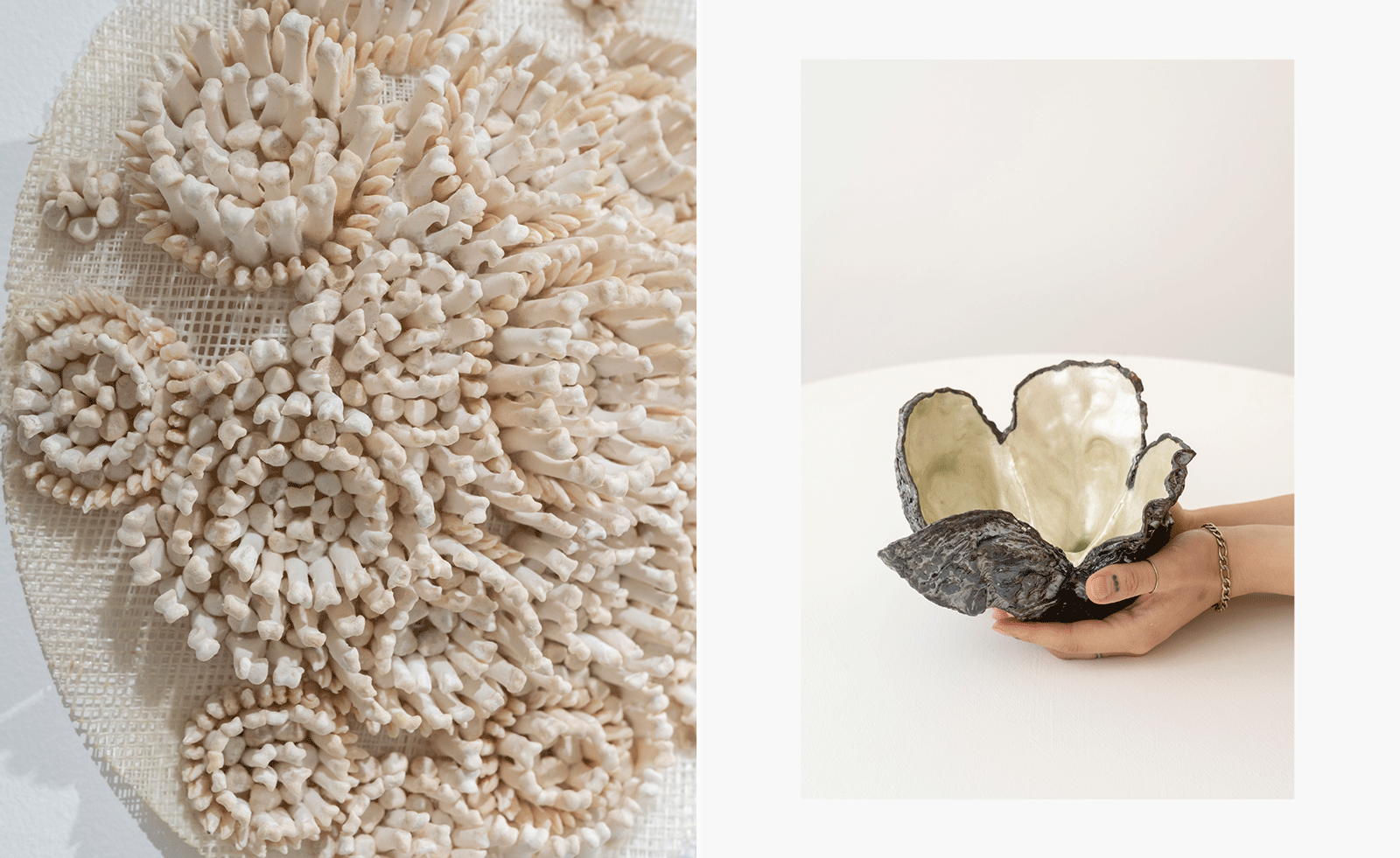 pearl lined homeware