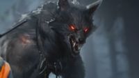 A werewolf with a necklace of teeth