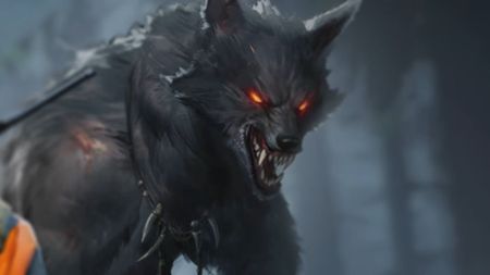 A werewolf with a necklace of teeth