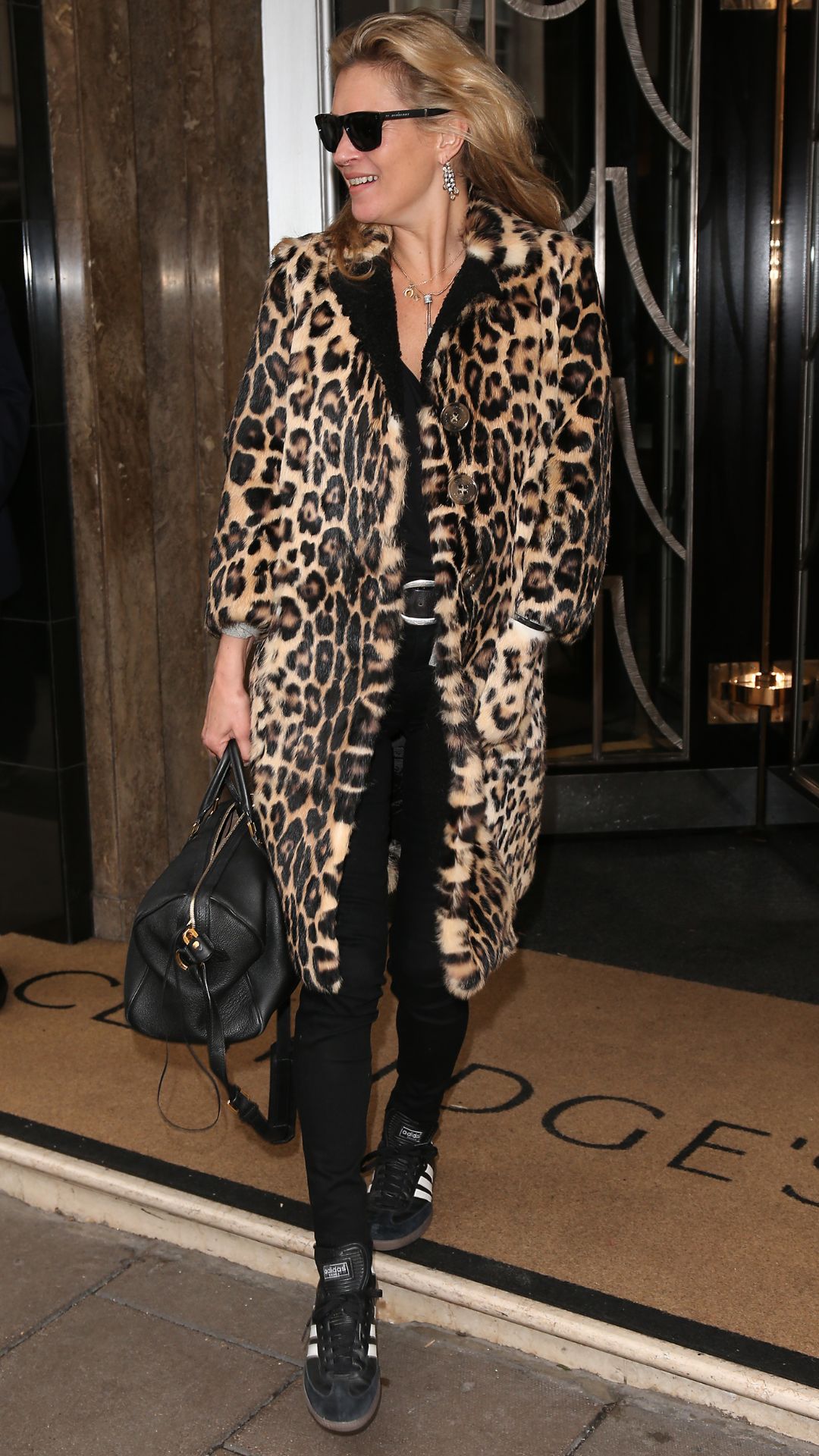 Kate Moss seen leaving Claridges Hotel on September 22, 2015