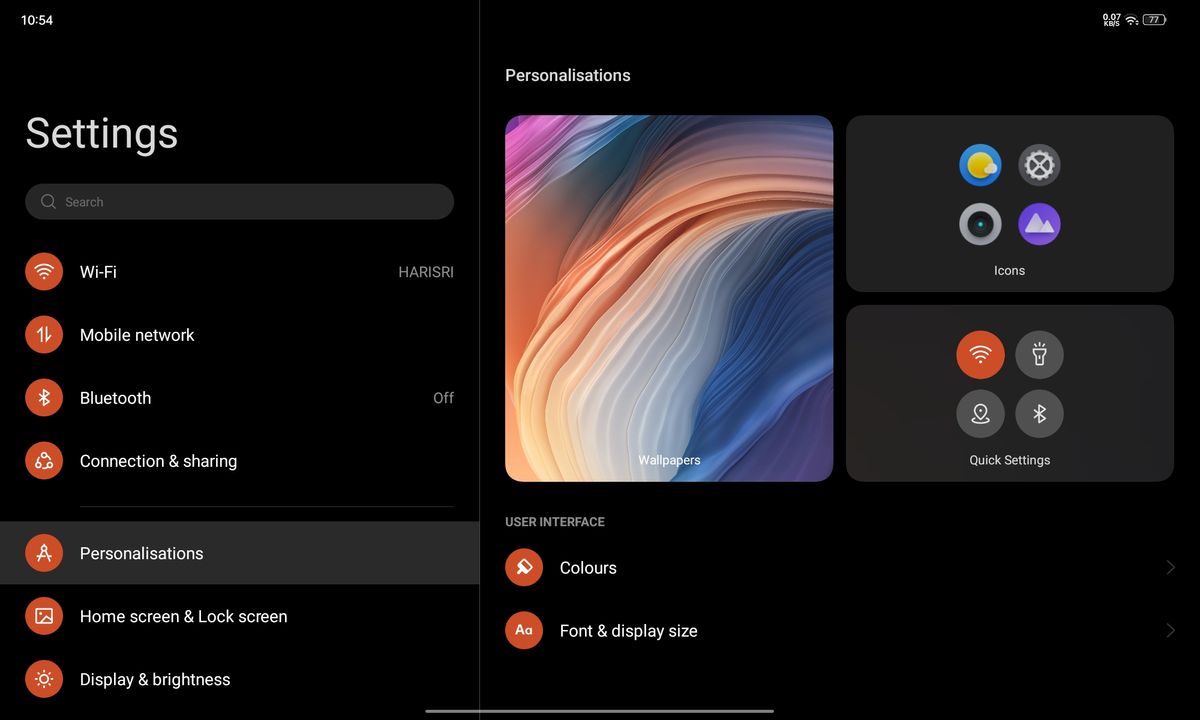 Realme UI for Pad