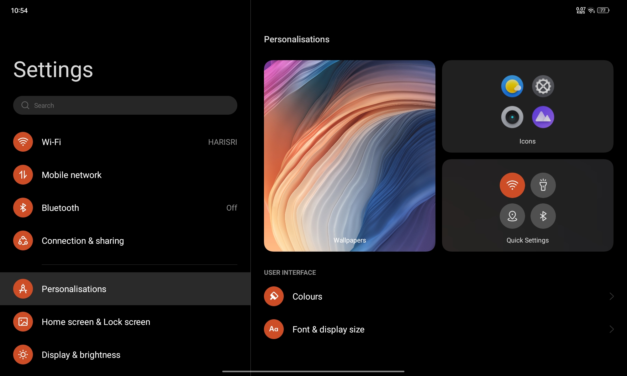 Realme UI for Pad
