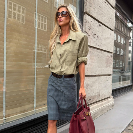 An image of a woman wearing early fall trends 2026