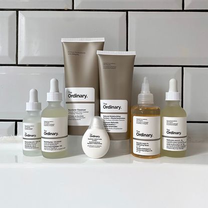 Original image showing a selection of products from The Ordinary