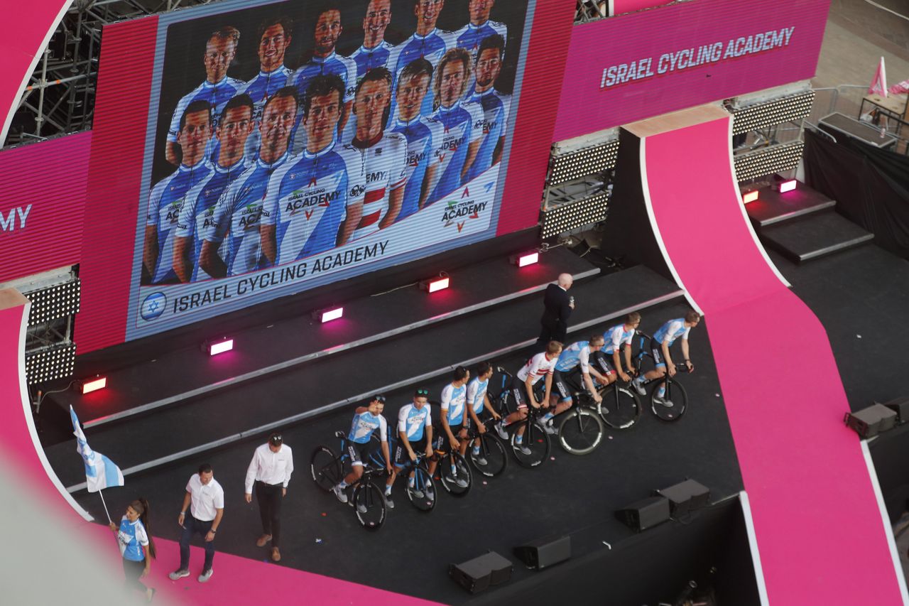 Israel Cycling Academy presented at the 2018 Giro d'Italia