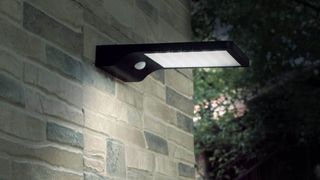 Link2Home Outdoor Solar Light attached to wall outside