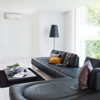 The Daikin Ururu Sarara air conditioning unit on living room wall