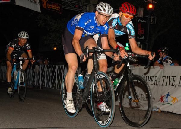 A lot of buumping for position with one lap to go