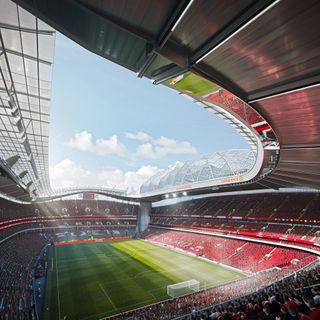 An AI-generated image of a potential new Old Trafford