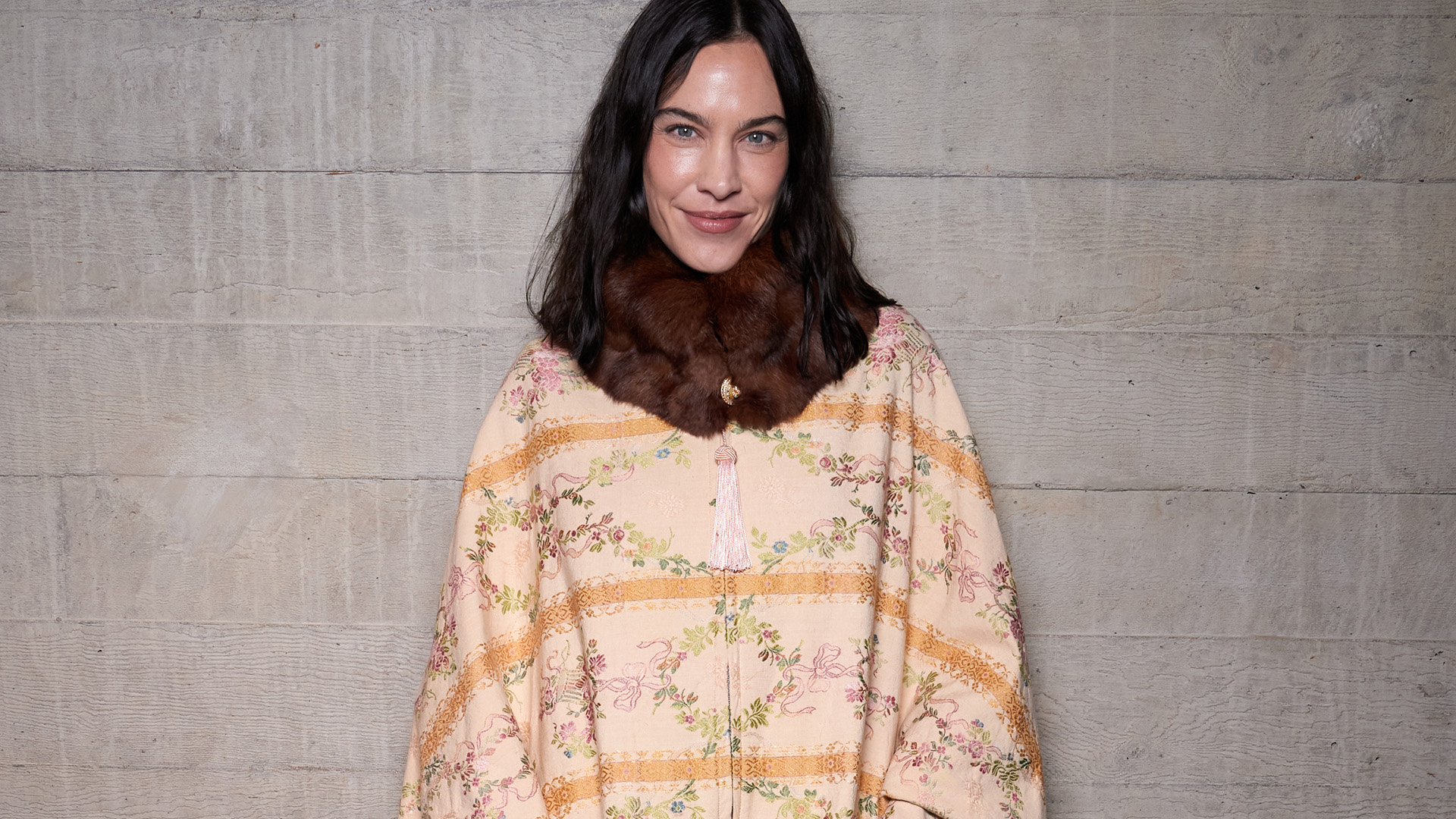 Alexa Chung floral winter coat