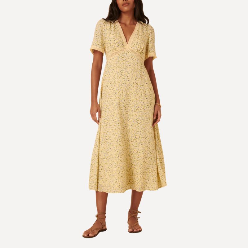 Image of butter yellow dress