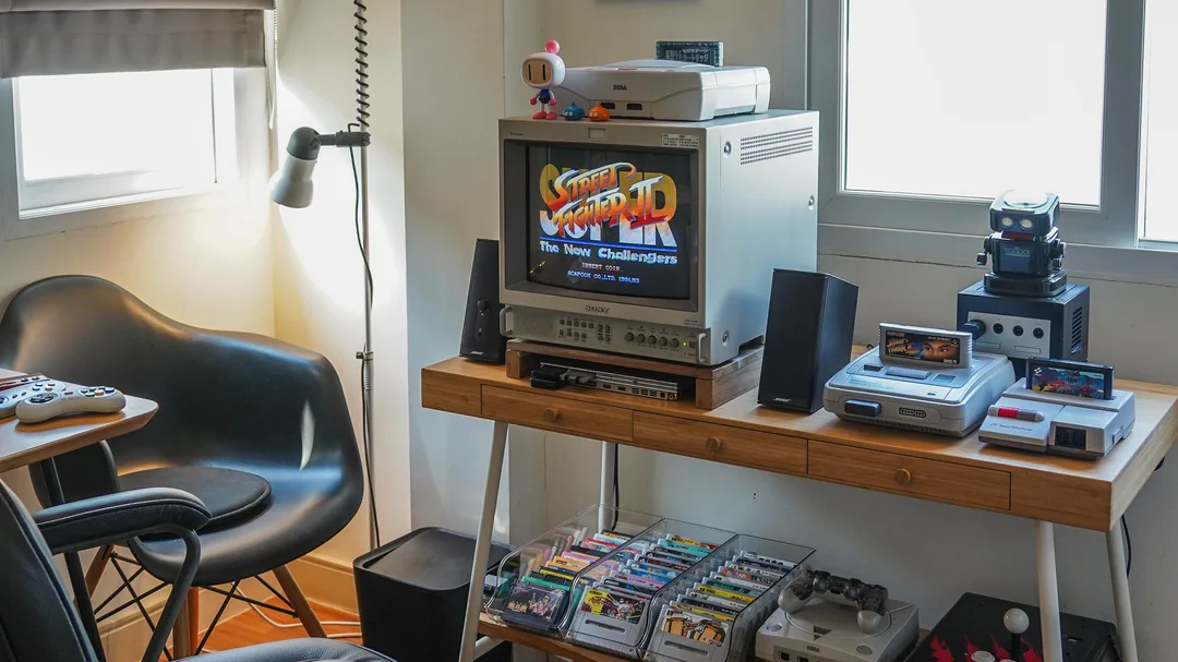 CRT gaming nook