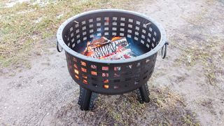 Best fire pits in 2023: Amazon Basics 23.5 Inch Steel Lattice Fire Pit