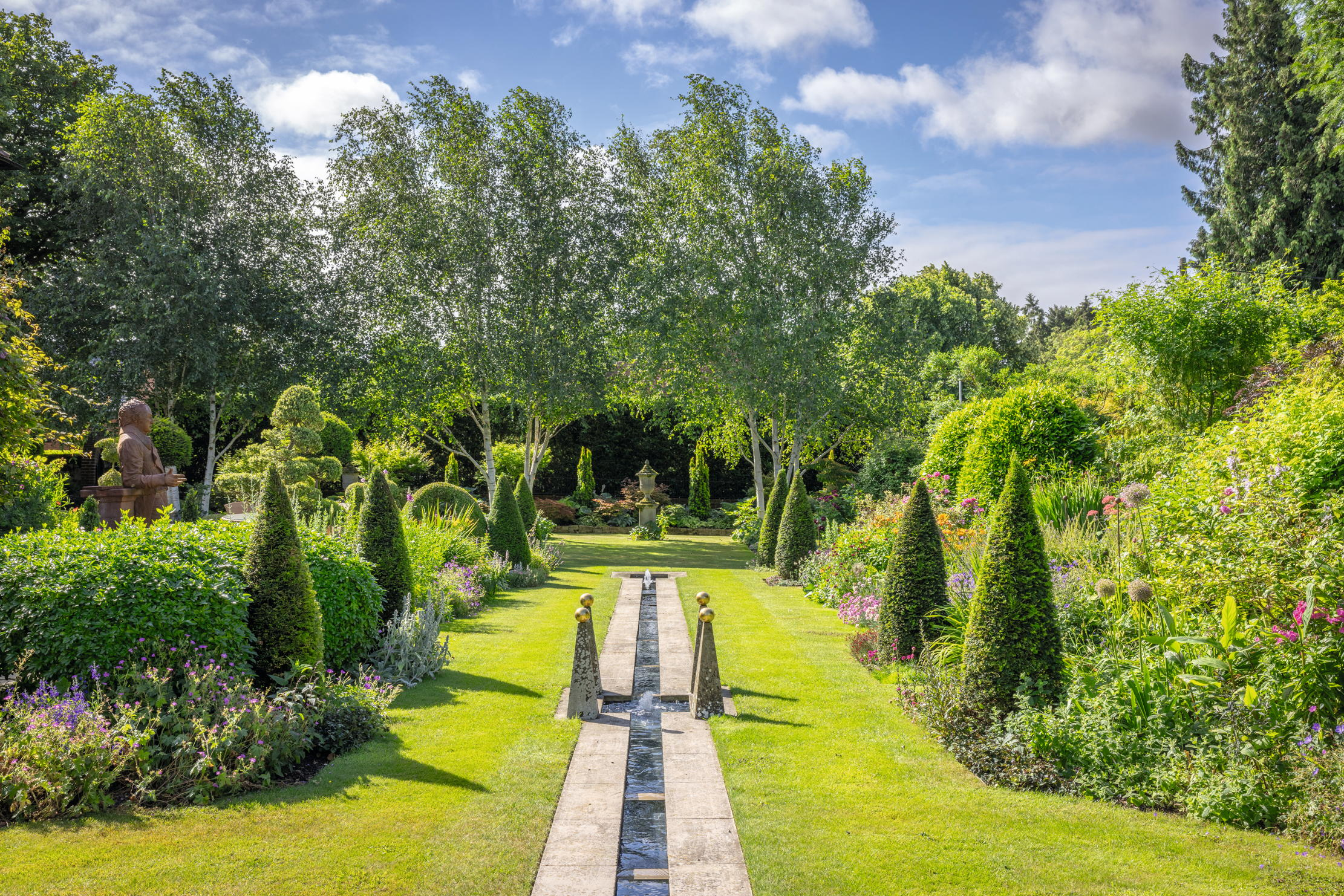 The West Garden at Alan Titchmarsh&amp;rsquo;s Hampshire home.