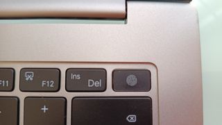 Closeup on Honor laptop keyboard