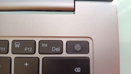 Closeup on Honor laptop keyboard