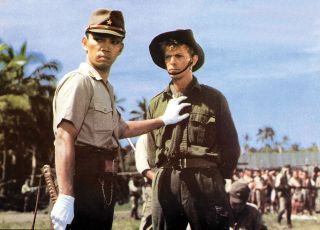 Sakamoto with David Bowie in the movie Merry Christmas, Mr Lawrence.