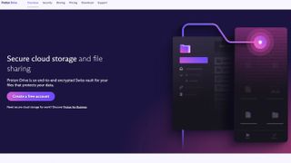 Proton Drive website homepage
