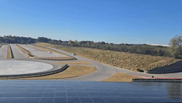 Wayne Cavadi hits the test track at the Porsche Experience Center.