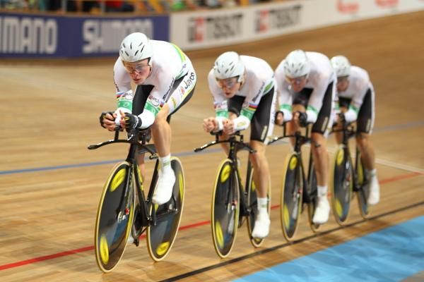 The Australians on their way to the gold medal