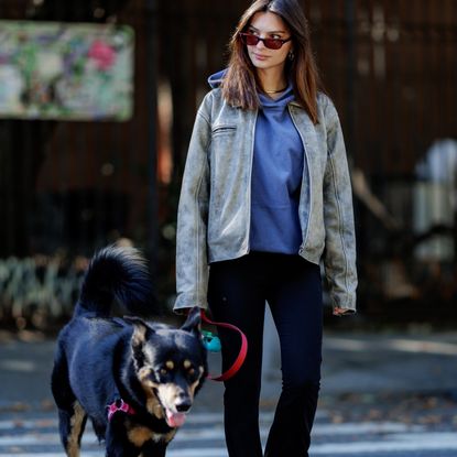 emrata walking her dog