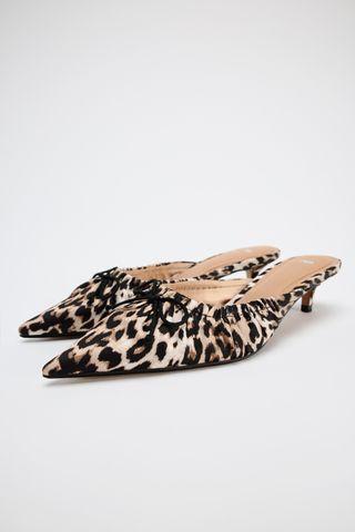 Animal Print Mules