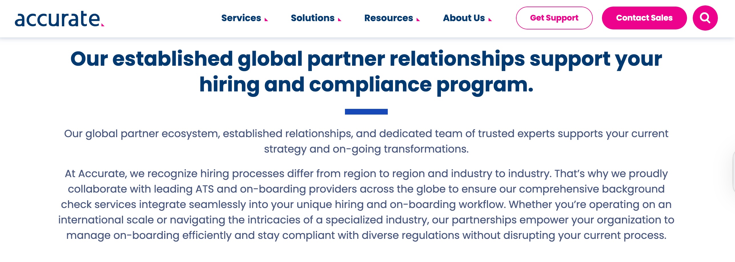 Accurate partnerships