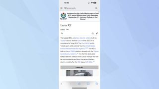 Open web page in Safari 